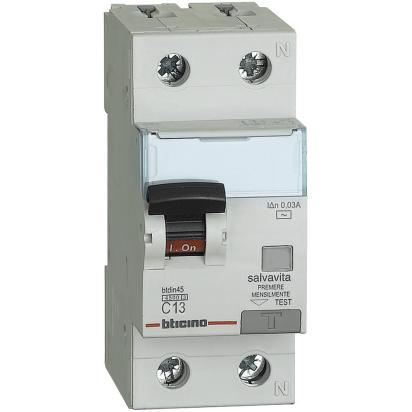 Interruttore magnetotermico Differenziale AC 0,03 GA8813AC